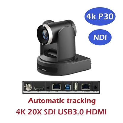 4K 20X PTZ Camera with NDI HDMI SDI USB Connections