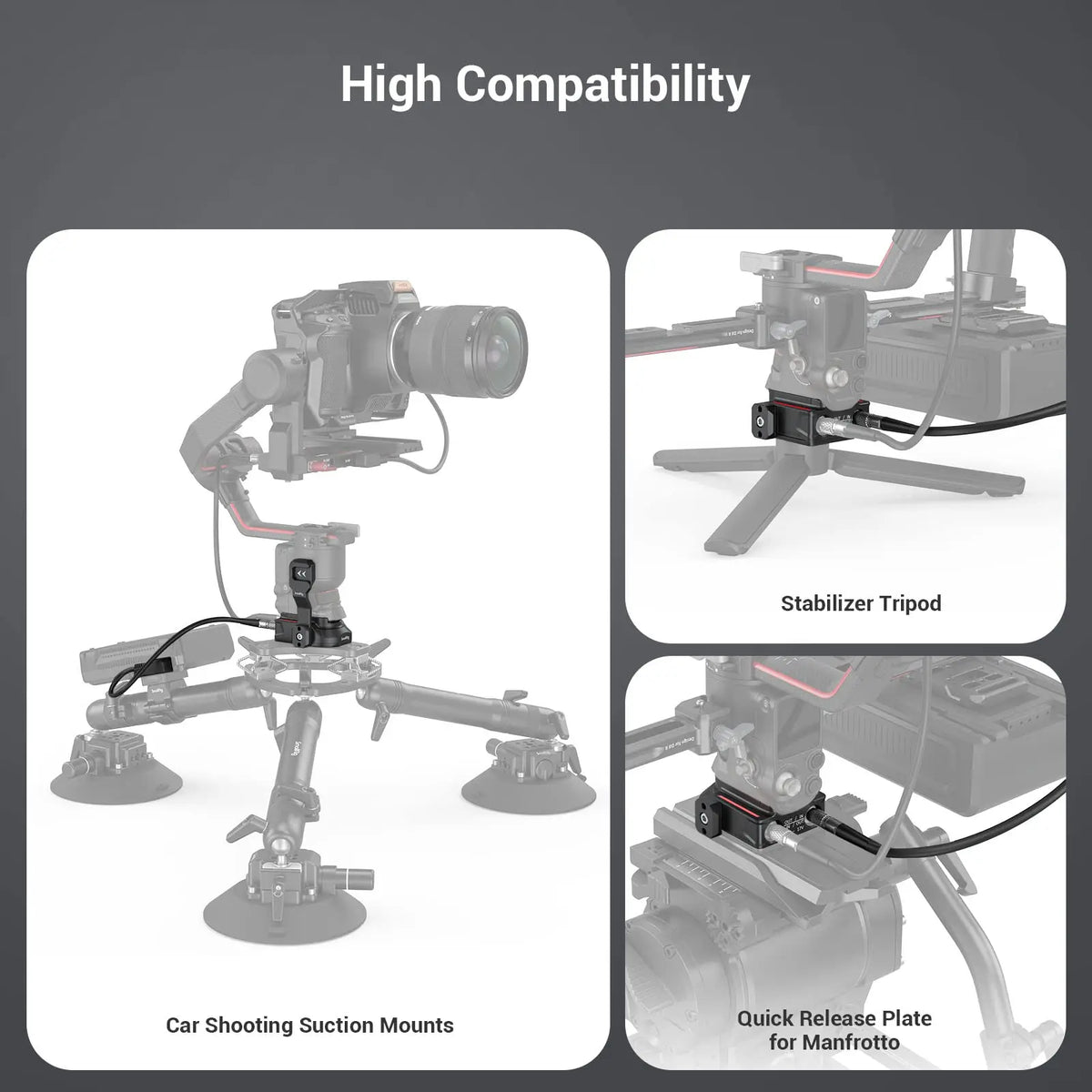 Power Supply Base Plate for DJI RS Series Gimbals