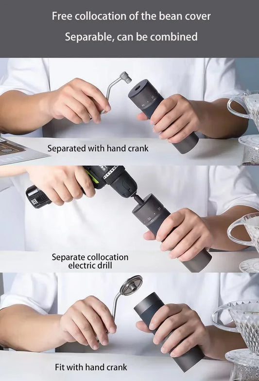 K2 Compact Hand Coffee Grinder Stainless Steel Burrs
