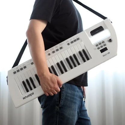 Rechargeable 37-Key Mini Keyboard Piano with Carry Strap