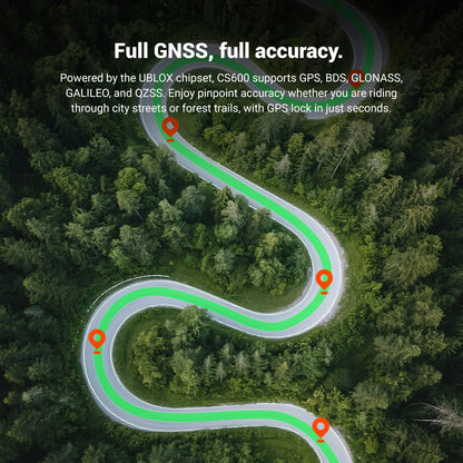 Wireless GPS Cycling Computer with Color Map Navigation