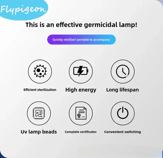 Portable 5W UVC UV 365nm Handheld Sterilisation Lamp