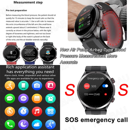 Red Airbag Smart Watch Heart & Health Tracker