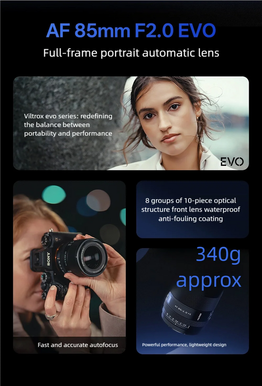 85mm F2.0 EVO Large Aperture Portrait Lens for Nikon Z