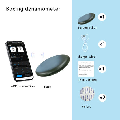 Smart Boxing Punching Bag with Force and Speed Tracker Black