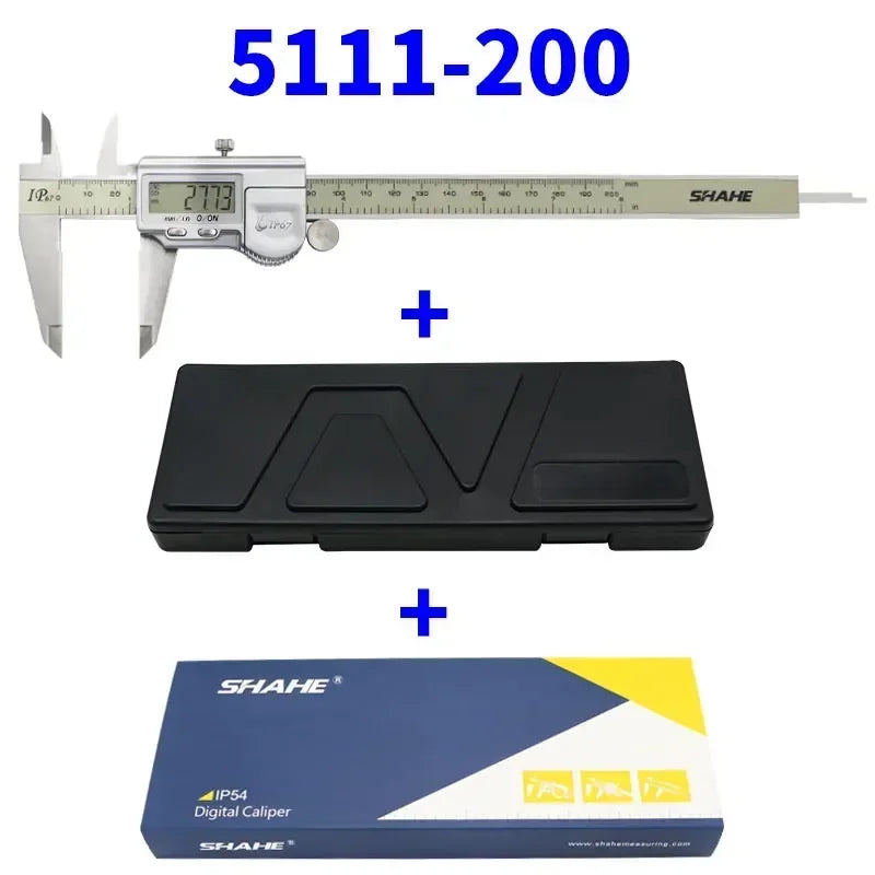 IP67 Waterproof Digital Vernier Caliper 0-200mm Precision Measuring Tool