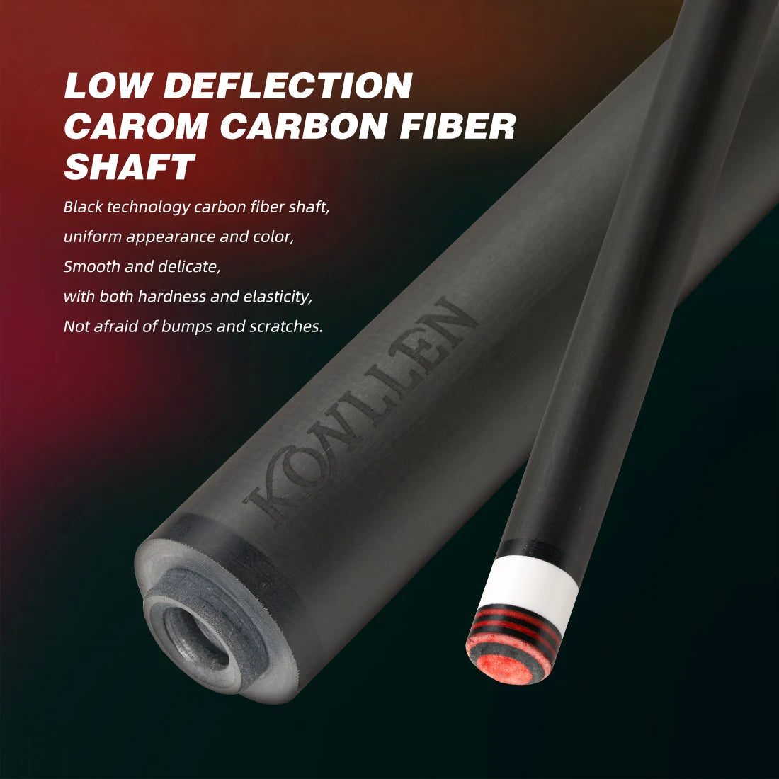 Professional 12mm 3-Cushion Carom Cue Stick