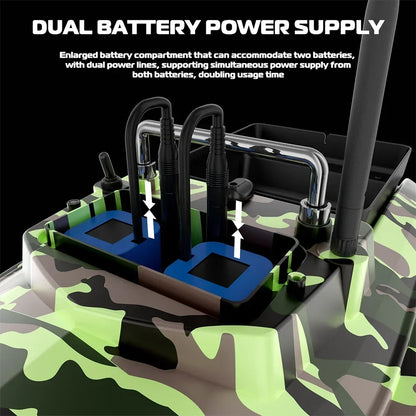 Remote Bait Boat 12000mAh Waterproof 500m Range