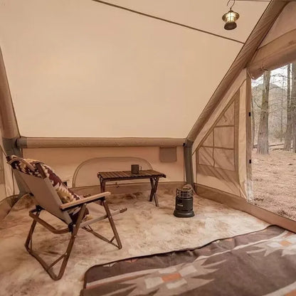 Inflatable Camping Tent with Double Door and Air Pump