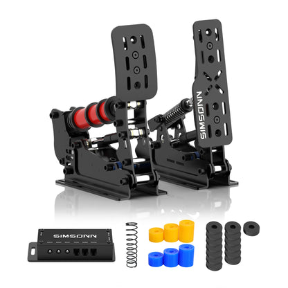 Heavy Duty Sim Racing Pedals USB Simulator Cockpit