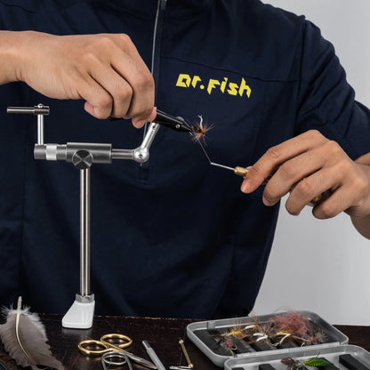 Portable Stainless Steel Fly Tying Vise Clamp Base Set