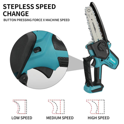 18V Cordless 6 Inch Mini Chainsaw for Wood and Branch Cutting