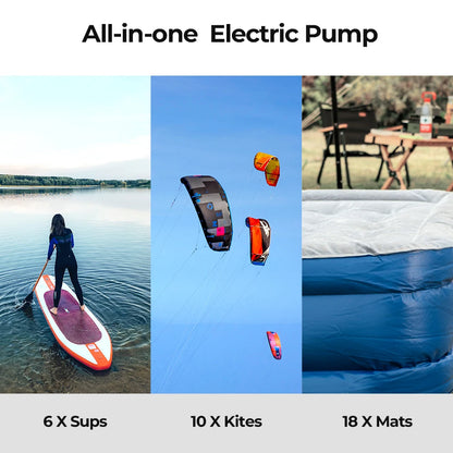 Cordless SUP Air Pump 20PSI Rechargeable Portable Inflator