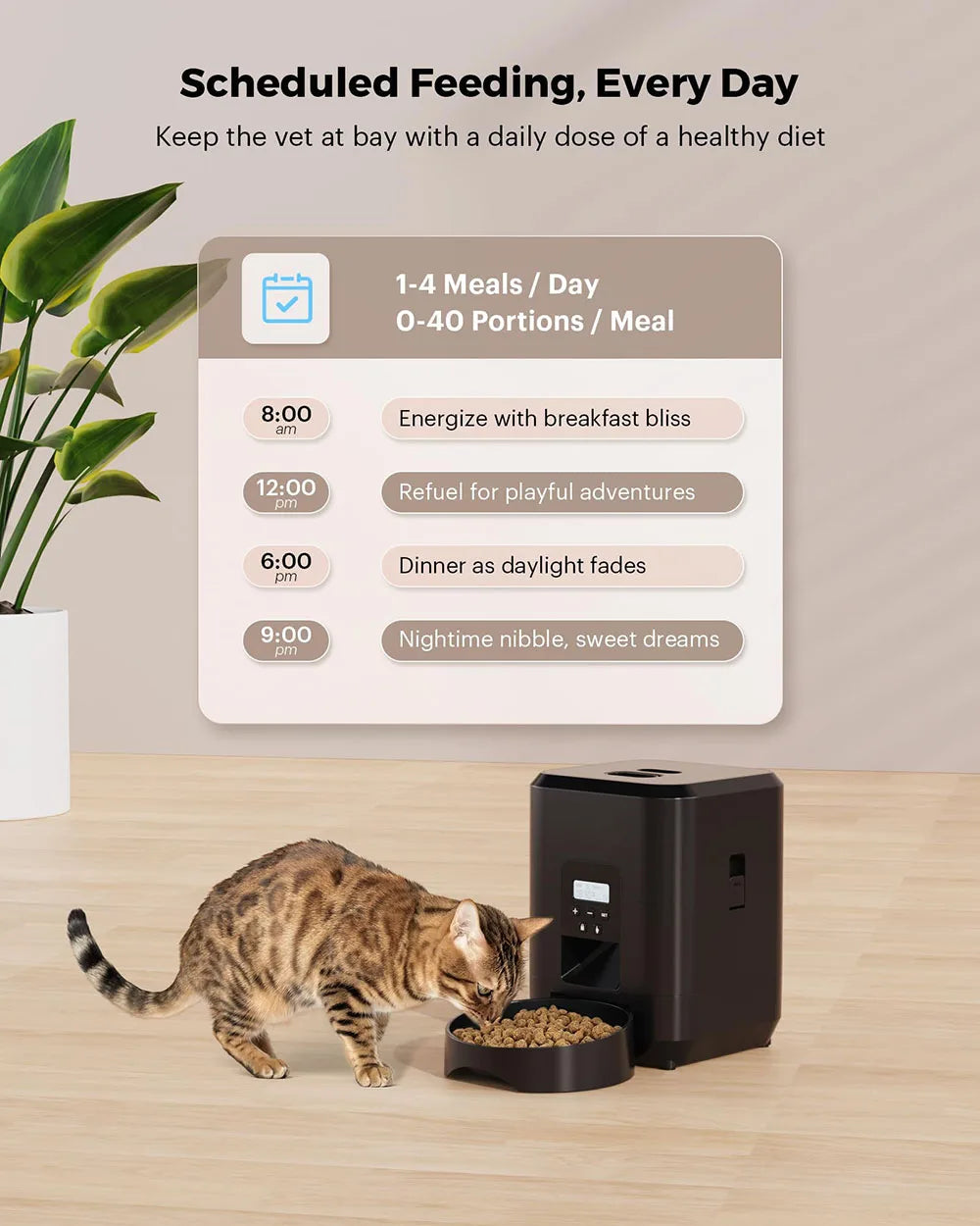 Smart Automatic Pet Feeder with Timed Food Dispenser