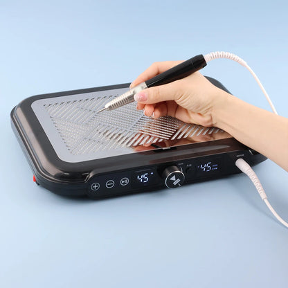 Electric Nail Dust Collector 170W Strong Suction Black