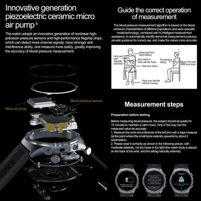 Intelligent ECG Health Leather Watch