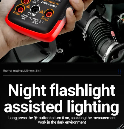 Thermal Imaging Pro Multimeter High-Accuracy 250Mohm Tester