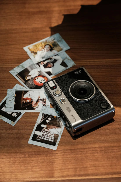 Black Retro Instant Film Camera with 40 Prints