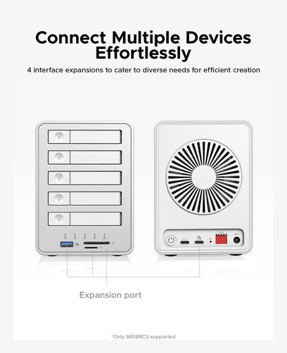4 Bay SSD Enclosure 10Gbps RAID Cooling Fan