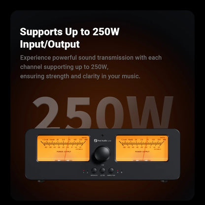 Dual Channel Amplifier Switch Box with VU Meter Display