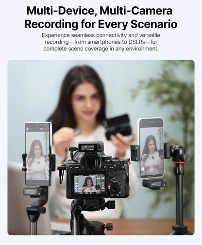 Wireless Lavalier Lapel Microphone for iPhone & Android