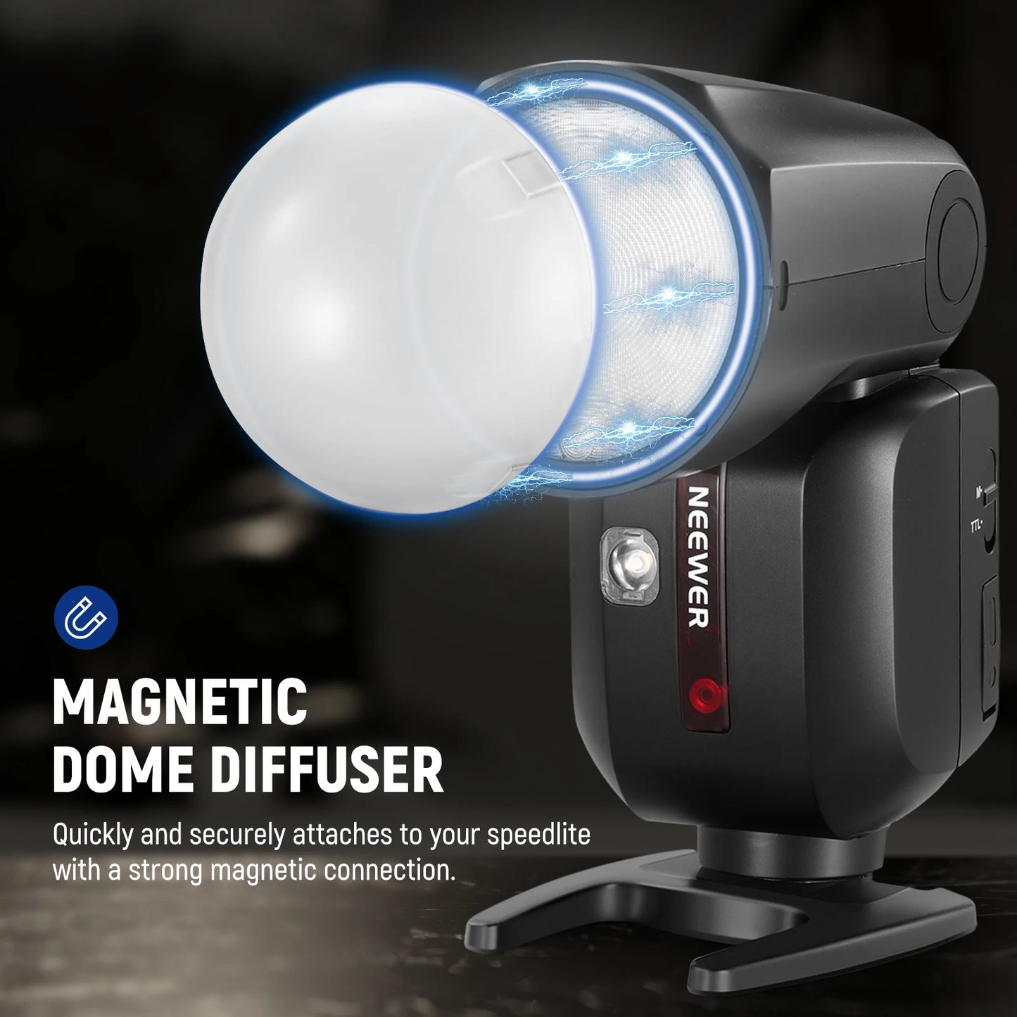 TTL Round Head Flash Speedlite for Canon Cameras 600W