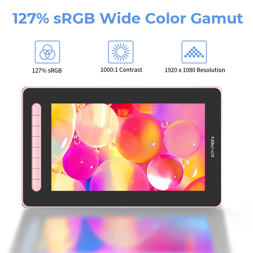 Black 12 Drawing Tablet with Stand & Shortcut Keys