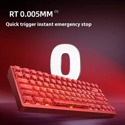 Silver Mechanical Keyboard RGB Hot-Swap Aluminum Magnetic Switch