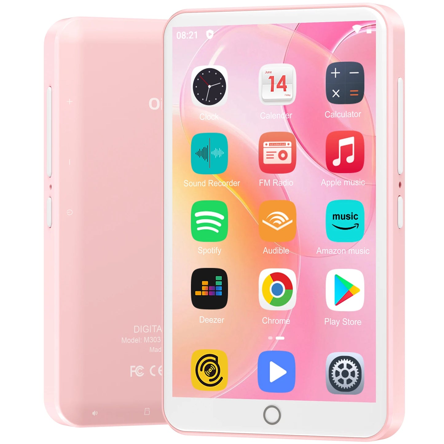MP3 Player 80GB with Bluetooth WiFi 4.0 Inch Screen Assorted Colours