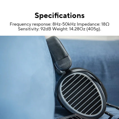 Full Size Planar Magnetic HiFi Headphones with Adjustable Headband