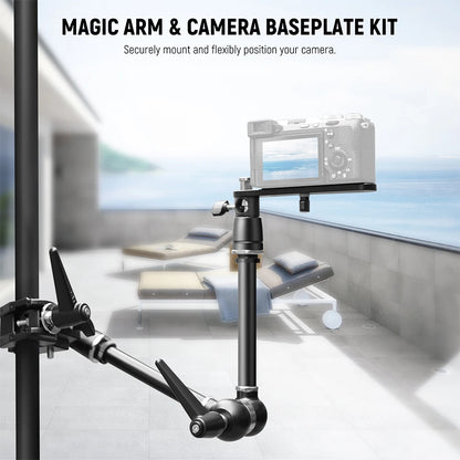21 Inch Adjustable Magic Arm with Super Clamp for Cameras