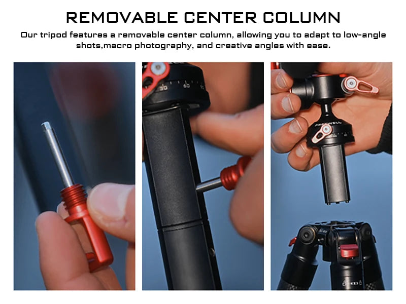 Portable Carbon Fiber Travel Tripod 1.5m with 360 Ball Head