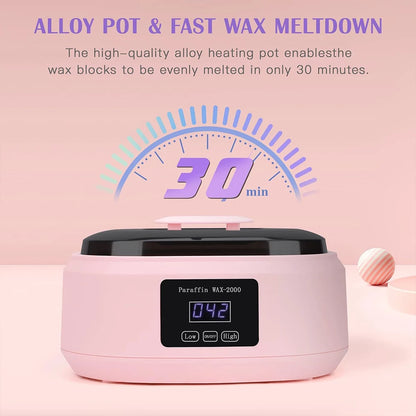 Pink 200W Wax Heater Kit Hair Removal