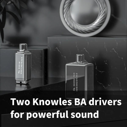Titanium HiFi In-Ear Monitors with Hybrid Drivers