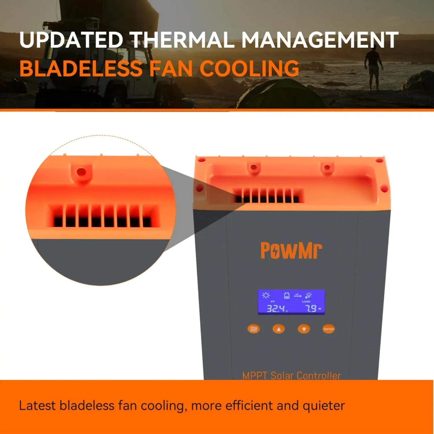 Smart 60A Solar Regulator for Lithium and Lead Acid Batteries