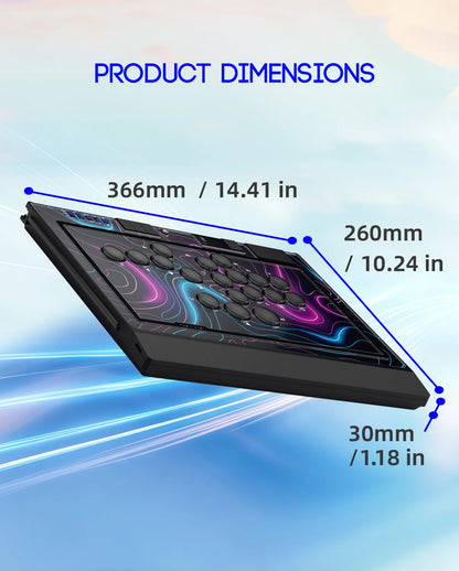 Sapphire S1 Leverless Arcade Fight Controller for PC PS4 PS5