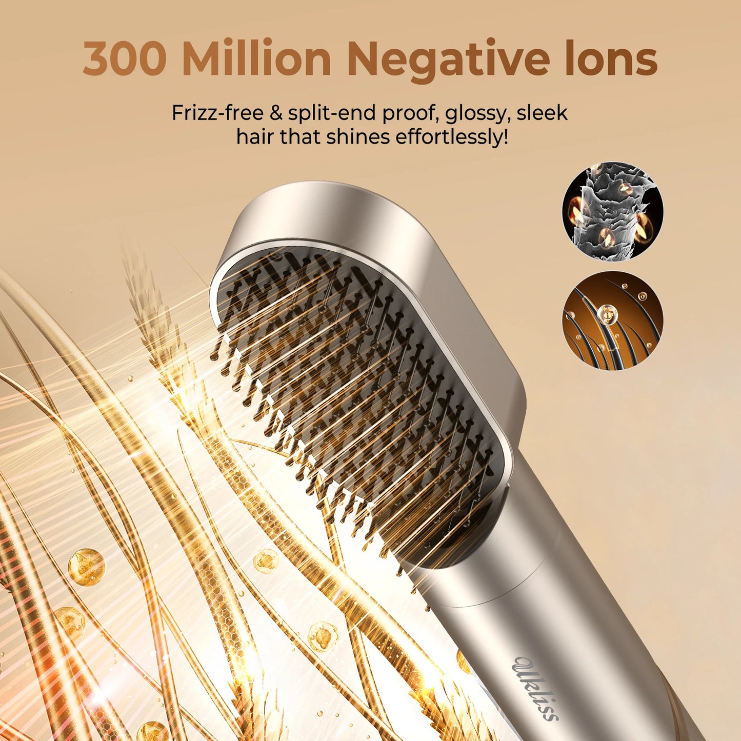 8in1 Hot Air Hair Dryer Brush Auto Curler