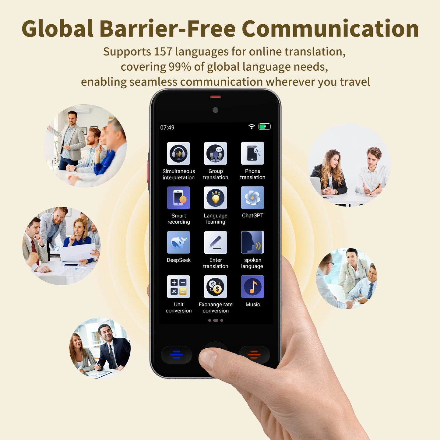 Smart AI Translator Device WiFi Voice Photo Translation