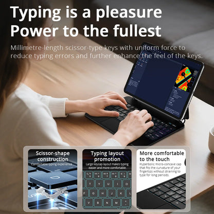 10.9 Inch Wireless Backlit Keyboard Case Slim Cover Trackpad