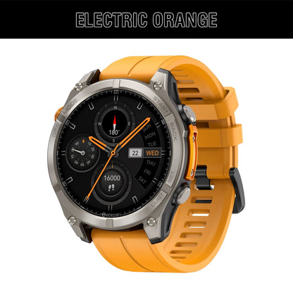 Portable 1.43 inch AMOLED GPS Smartwatch with Flashlight