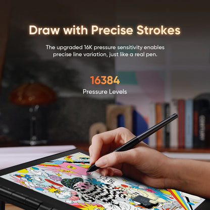 15.4 Inch Portable Drawing Monitor with 8 Shortcut Keys
