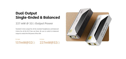USB DAC Amplifier with DSD512 & PCM768