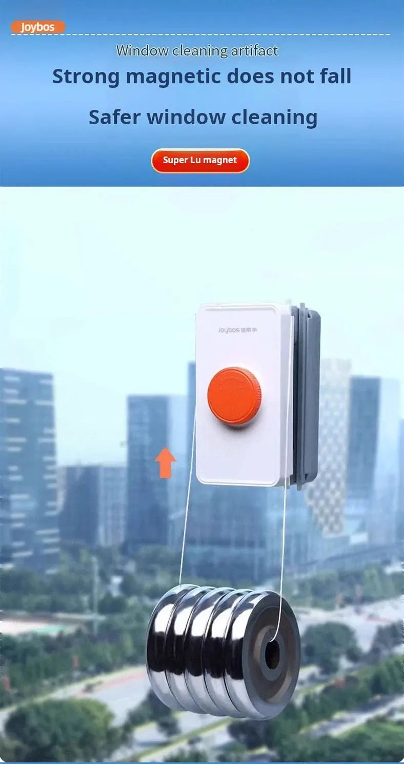 Adjustable Magnetic Window Cleaner with Telescopic Rod 8-35mm