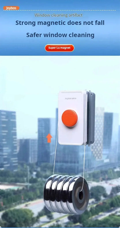Adjustable Magnetic Window Cleaner with Telescopic Rod 8-35mm