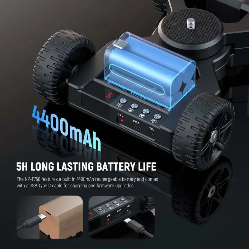 Motorized Camera Slider Dolly with App Control
