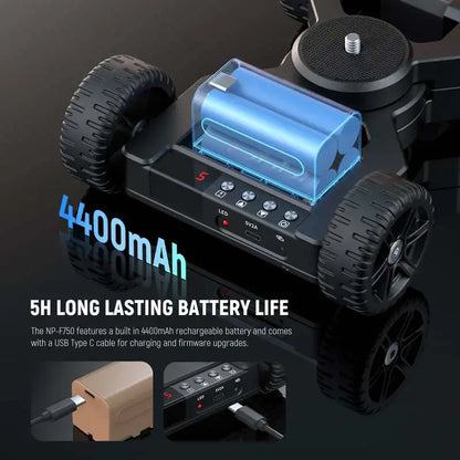 Motorized Camera Slider Dolly with App Control