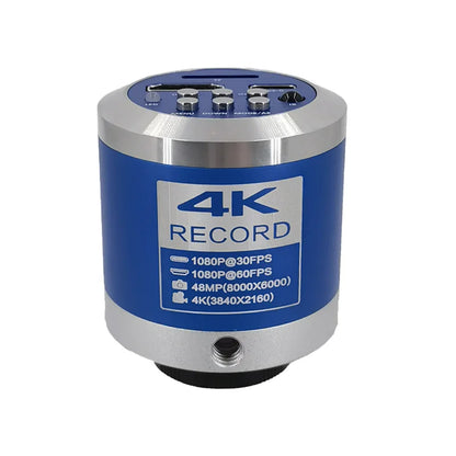 4K 48MP Industrial Microscope Camera 1–150X Zoom