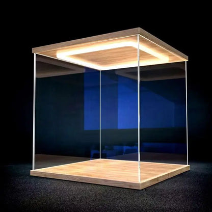 Acrylic Display Case 35x25cm with LED Ring Light