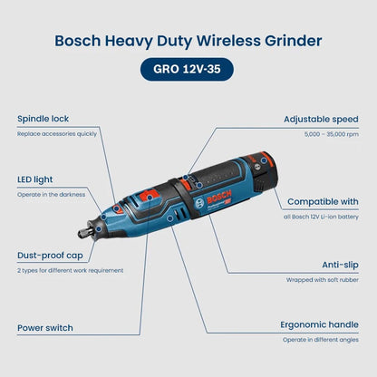 12V Cordless Rotary Tool Kit with Battery and 110 Accessories