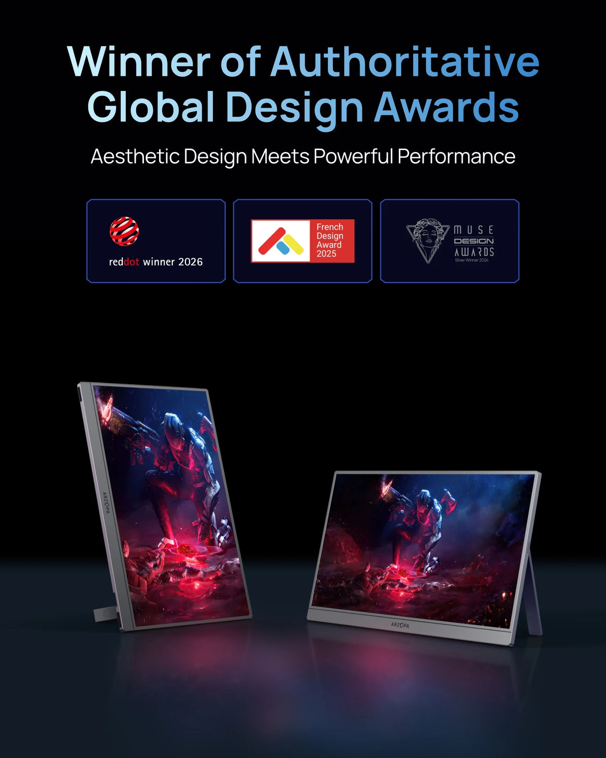 16.1 Inch FHD 144Hz Portable Monitor HDR Gaming Second Screen